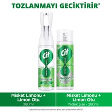 Cif Infinite Clean Yedek Şişe Misket Limonu & Limon Otu 280ML + Cif Sprey Misket Limonu & Limon Otu