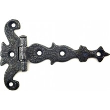 Pileli Store Antika Tarz Dekoratif Pirinç Kuyruklu Kelebek Menteşe - 63X100 Mm, Oksit