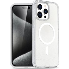 KSB Store Iphone 15 Pro Kılıf  Magsafe Kapak - Şeffaf