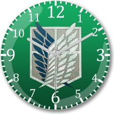 Attack On Titan Scoutıng Legion Duvar Saati, Şık ve Modern Tasarım