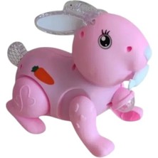 Famemus Accessory Işıklı ve Sesli Yürüyen Sevimli Hayvan Tavşan Oyuncak 🐾(Renk Seçenek Için Mesaj Atınız)