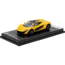 PosterCars Hyper Car Mclaren P1 Volcano Yellow - League Collection 1/64 Model Araba