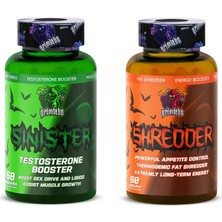 Grimlabs Sinister  Booster Shredder Fat Burner Testo Cuts Definasyon