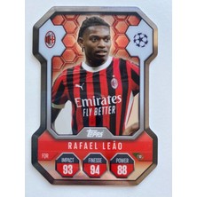 Topps Match Attax 2024-2025 24/25 Rafael Leao Ac Mılan Chrome Elıte Shıeld
