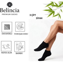 Belincia Bambu Erkek Patik Çorap/dikişsiz/koku Karşıtı 3'lü Paket