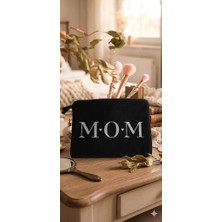 Anneler Günü Mom Yazılı Hediye Kişiye Özel Clutch Portföy Çanta