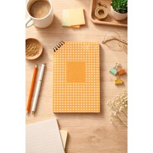 Uğurlu Dükkan Köşe Spiral Sarı Puantiyeli Çizgisiz Defter 14,5X21CM