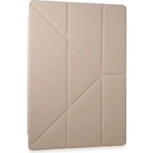 KSB Store Samsung Galaxy Tab A9 Plus Kılıf Kalemlikli Mars Tablet Kılıfı - Rose Gold