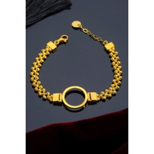 Innuendo Jewelry 925 Ayar Gümüş Boncuklu Çeyrekli Bileklik