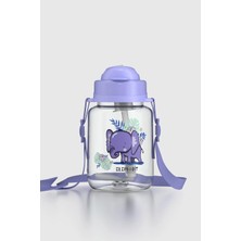 Renga Dore Desenli 330 ml Pipetli Tritan Bebek Suluk 912123 Mor