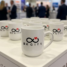 BK Gift Bk Kurumsal Promosyon Logolu Elite Beyaz Kupa Bardak 10 Adet Logo Baskılı