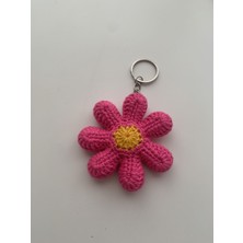 Handmade Amigurumi Çiçek Charmı & Anahtarlık