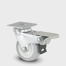 Burak Teker Burak Casters 50MM Çift Sıra Bilyeli Frenli Tekerlek 0512 Fhg