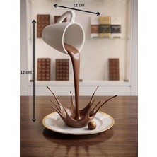 Layer One Dökülen Kahve Efektli Fincan Biblo – Modern Dekoratif Obje