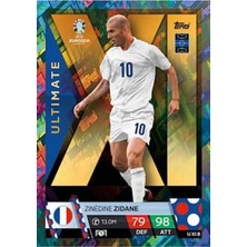 Topps Match Attax Euro 2024 Futbol Kartları Ultimate Xı Zinedine Zidane UXI08