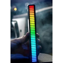 Markafox Rgb LED Sese Duyarlı Işık Çubuğu Tv Arkası Ambiyans ve Araç Içi Müzik Ekolayzer