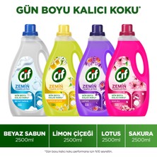 Cif Zemin Temizleyici 2500ML Sakura X1 Beyaz Sabun 2500ML X1 Lotus 2500ML X1 Limon Çiçeği 2500ML X1