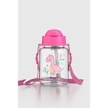 Renga Dore Desenli 330 ml Pipetli Tritan Bebek Suluk 912123 Pembe