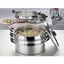 PremiumPort Alüminyum Mantı Tenceresi, 34 Cm, Dayanıklı ve Şık Tasarım