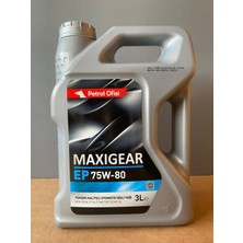 Petrol Ofisi 75W-80 3 Litre API GL-4 Şanzıman Yağı (23/02/2026 Üretim)