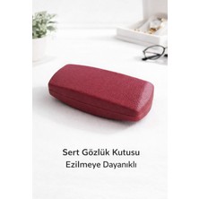 Bonjorno Aksesuar Güneş Gözlügü Kutusu Sert Silme Bezi Hediyeli (Gözlük Dahil Değildir)