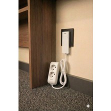 Gündüz Elektromarket Ultra Ince Fişli Uzatma Kablosu 2’li (1,5m)Dar Alanlar Için Şık ve Pratik Çözüm!