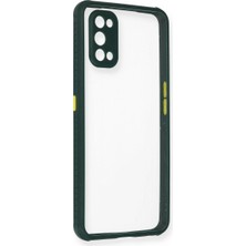 KSB Store Realme 7 Pro Kılıf Miami Şeffaf Silikon - Koyu Yeşil