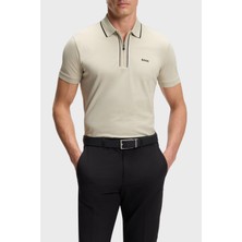 Boss Pamuklu Slim Fit Logolu Fermuarlı Polo Erkek Polo 50555698 272
