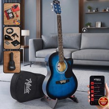 Midex RG-560BL Pack Mavi Elektro Akustik Gitar Full Set Ekolayzerli 40 İnç 4/4 Yetişkin