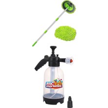RSC Marketim Araç Yıkama Seti  / Köpük Atan Pompa Yedek Başlıklı / Araç Yıkama Mopu Microfiber Yedek Bez Hediye