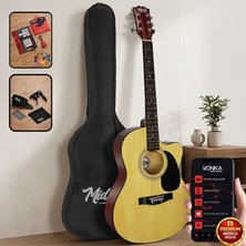 Midex RG-540NT Kesik Kasa 40 İnç Akustik Gitar Seti 4/4 Yetişkin