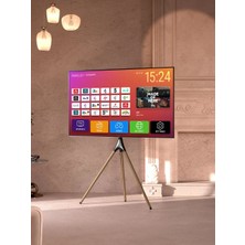 Cletech Şövalye Tipi Tv Standı 45"-65" | Ahşap & Metal | 180° Döner | 32 kg Taşıma Kapasiteli