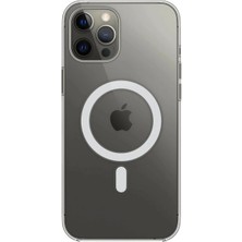 KSB Store Iphone 12 Pro Max Kılıf Magneticsafe Şeffaf Silikon - Şeffaf