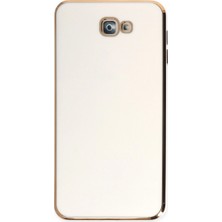 KSB Store Samsung Galaxy J7 Prime Kılıf Volet Silikon - Beyaz