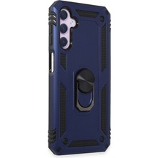 KSB Store Samsung Galaxy A14 4g Kılıf Sofya Yüzüklü Silikon Kapak - Lacivert