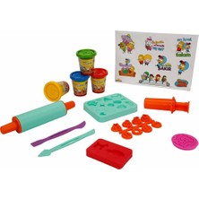 Crafy Kral Şakir Çantalı Oyun Hamuru Seti 200 G 20 Parça - Mavi Çanta