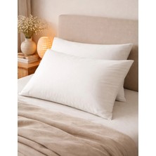 Organickid Home Collection Beyaz 2'li Yastık Kılıfı 50X70