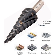 PremiumPort Kademeli Matkap Ucu 4-20MM, Titan Nitril Kaplama, Çok Amaçlı ve Dayanıklı