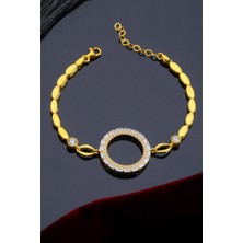 İnnuendo Jewelry 925 Ayar Gümüş Halka Detaylı Çeyrekli Bileklik