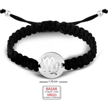 Kuyumcudükkanı Kuyumcudukkani Burç Simgeli Makrome Ipli Bileklik- 40043-W-VIRGO