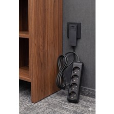 Gündüz Elektromarket Ultra Ince Fişli Uzatma Kablosu 4’lü (1,5m)Dar Alanlar Için Şık ve Pratik Çözüm!
