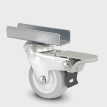 Burak Teker Burak Casters 50MM Çift Sıra Bilyeli Frenli U Tablalı Tekerlek 0516 Fhg
