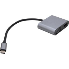 Vcom CU4512 Type-C To Hdmi+Vga+Usb2.0+ Type-C Çevirici