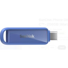Sandisk SDIXS0N-256G-GN6ND 256GB Phone Drive With USB-C-128GB (Maritime Blue) Flash Bellek
