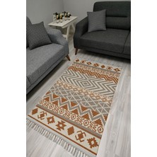 Kilim Home Cotton Serisi Dekoratif Dokuma Taban Saçaklı Kilim