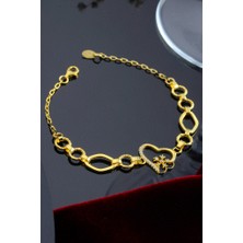 INNUENDO JEWELRY 925 Ayar Gümüş Kar Tanesi Kalp Bileklik