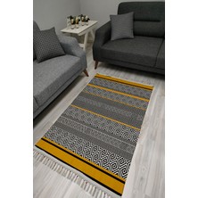 Kilim Home Cotton Serisi Dekoratif Dokuma Taban Saçaklı Kilim