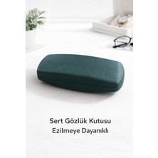 Bonjorno Aksesuar Güneş Gözlügü Kutusu Sert Silme Bezi Hediyeli (Gözlük Dahil Değildir)