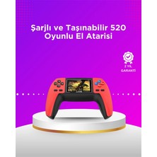 Eco Port P5 Taşınabilir Retro Konsol – 520 Oyun, Ergonomik Tasarım, Nostaljik Eğlence