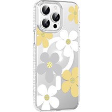 Eco Port Joko Apple Iphone 14 Pro Max Floral Magsafe Kapak - Sarı